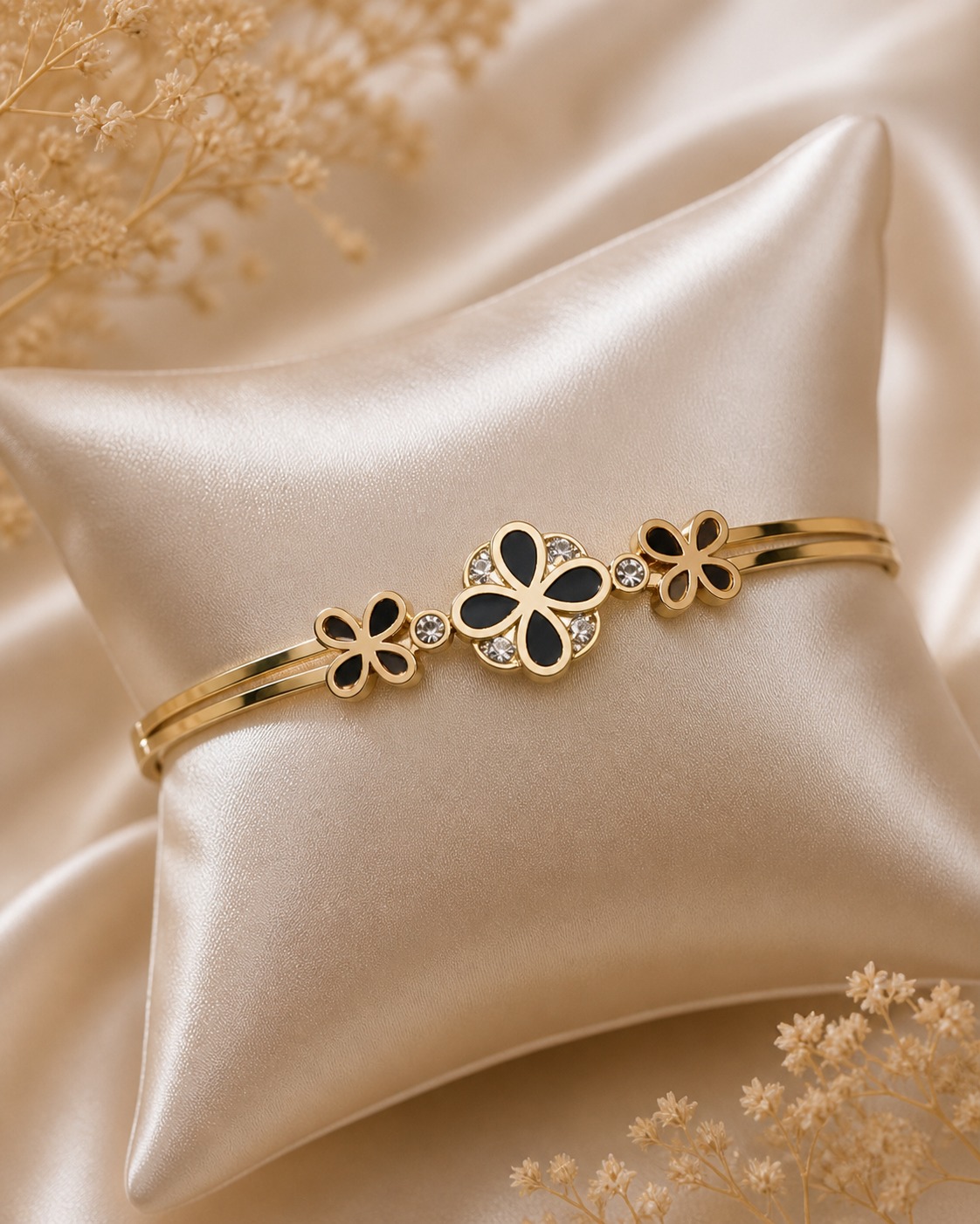 LYXORA cubic zirconia gold plated bracelet final item